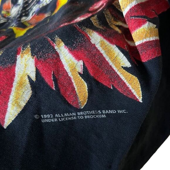 VTG 1992 The Allman Brothers Band Tour T Shirt Large - Picture 3 of 6